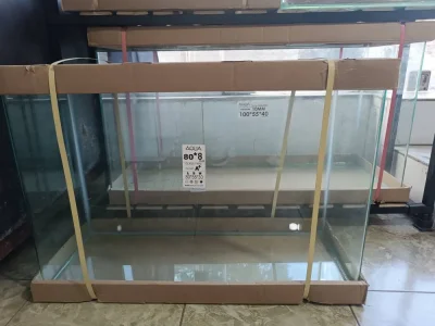 آکواریوم شیشه‌ای آکوا 80×55×30 سانت | شیشه 8 میلی‌متری (Float A+)