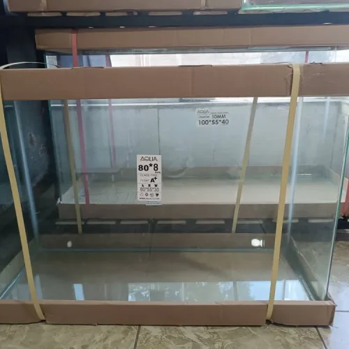 آکواریوم شیشه‌ای آکوا 80×55×30 سانت | شیشه 8 میلی‌متری (Float A+)
