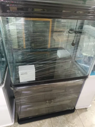 آکواریوم آماده K800 با کمد | ابعاد 80×40×65 | ۲ نور LED + فیلتراسیون کامل (نو)