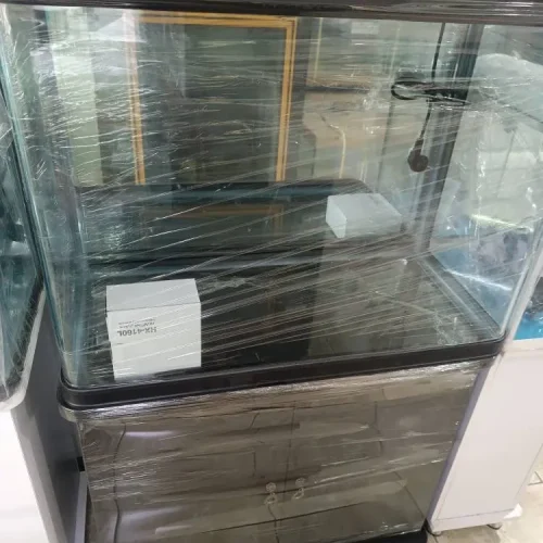 آکواریوم آماده K800 با کمد | ابعاد 80×40×65 | ۲ نور LED + فیلتراسیون کامل (نو)